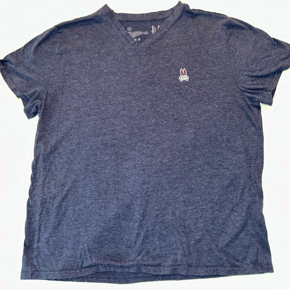 Men’s dark blue psycho bunny v neck tshirt